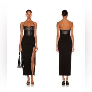 Staud Henley Halter Dress with Zipper